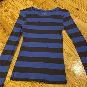 Blue striped shirt